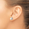 Lex & Lu Sterling Silver w/Rhodium CZ & FWC Pearl Post Earrings - 3 - Lex & Lu