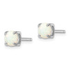 Lex & Lu Sterling Silver w/Rhodium White/Pink/Blue Cr. Opal Set/3 Earrings - 7 - Lex & Lu