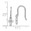 Lex & Lu Sterling Silver Diamond Cross Dangle Shepherds Hook Earrings - 4 - Lex & Lu Lex & Lu Sterling Silver Diamond Cross Dangle Shepherds Hook Earrings - 4 - Lex & Lu