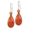 Lex & Lu Sterling Silver Carnelian Earrings LAL110805 - 2 - Lex & Lu