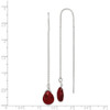 Lex & Lu Sterling Silver Red Crystal Threader Earrings - 4 - Lex & Lu