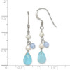Lex & Lu Sterling Silver Blue Topaz/Blue Agate/FW Cultured Pearl Earrings - 4 - Lex & Lu