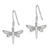 Lex & Lu Sterling Silver CZ Dragonfly Earrings LAL110885 - 2 - Lex & Lu