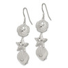 Lex & Lu Sterling Silver Marine Life Earrings - 2 - Lex & Lu