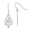 Lex & Lu Sterling Silver Christmas Tree Earrings - Lex & Lu