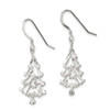 Lex & Lu Sterling Silver Christmas Tree Earrings - 2 - Lex & Lu