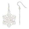 Lex & Lu Sterling Silver Snowflake Dangle Earrings LAL110906 - Lex & Lu