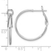 Lex & Lu Sterling Silver Omega Back Hoops - 4 - Lex & Lu