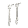 Lex & Lu Sterling Silver Flower Dangle Earrings - 2 - Lex & Lu