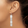 Lex & Lu Sterling Silver Multiple Blocks Earrings - 3 - Lex & Lu