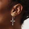 Lex & Lu Sterling Silver CZ Cross Earrings LAL111055 - 3 - Lex & Lu