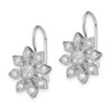 Lex & Lu Sterling Silver CZ Snowflake Earrings - 2 - Lex & Lu