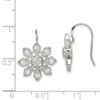 Lex & Lu Sterling Silver CZ Snowflake Earrings - 4 - Lex & Lu