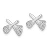 Lex & Lu Sterling Silver Lacrosse Earrings - 2 - Lex & Lu