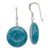 Lex & Lu Sterling Silver Blue Agate Earrings LAL111153 - Lex & Lu