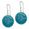 Lex & Lu Sterling Silver Blue Agate Earrings LAL111153 - 2 - Lex & Lu