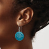 Lex & Lu Sterling Silver Blue Agate Earrings LAL111153 - 3 - Lex & Lu