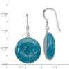 Lex & Lu Sterling Silver Blue Agate Earrings LAL111153 - 4 - Lex & Lu