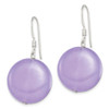 Lex & Lu Sterling Silver Lavender Jade Earrings LAL111169 - 2 - Lex & Lu