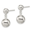 Lex & Lu Sterling Silver Round Bead Dangle Post Earrings - 2 - Lex & Lu