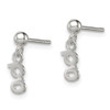 Lex & Lu Sterling Silver Polished G Dangle Post Earrings - 2 - Lex & Lu