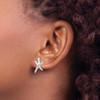 Lex & Lu Sterling Silver w/Rhodium Starfish Post Earrings - 3 - Lex & Lu