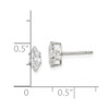 Lex & Lu Sterling Silver 7x3.5 Marquise Stud Earrings - 4 - Lex & Lu