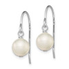 Lex & Lu Sterling Silver w/Rhodium White 7-8mm FWC Pearl Dangle Earrings - 2 - Lex & Lu