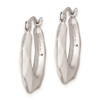 Lex & Lu Sterling Silver w/Rhodium Hollow Fancy Hoop Earrings - 2 - Lex & Lu