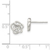 Lex & Lu Sterling Silver Flower Post Earrings - 4 - Lex & Lu