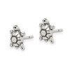 Lex & Lu Sterling Silver Antique Turtle Post Earrings - 2 - Lex & Lu