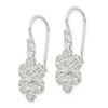 Lex & Lu Sterling Silver Stellux Crystal Snowflake Shepherd Hook Earrings - 2 - Lex & Lu