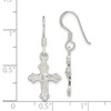 Lex & Lu Sterling Silver Cross & CZ Shepherd Hook Earrings - 4 - Lex & Lu