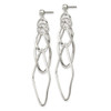 Lex & Lu Sterling Silver Polished Geometric Post Dangle Earrings - 3 - Lex & Lu