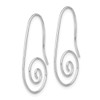 Lex & Lu Sterling Silver Hook Swirl Earrings - 2 - Lex & Lu