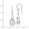Lex & Lu Sterling Silver CZ Shepherd Hook Earrings - 4 - Lex & Lu