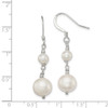 Lex & Lu Sterling Silver Polished FWC Pearl Dangle Earrings LAL111683 - 4 - Lex & Lu