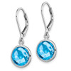 Lex & Lu Sterling Silver Blue Topaz Earrings LAL111759 - 2 - Lex & Lu