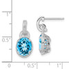 Lex & Lu Sterling Silver Blue Topaz Earrings LAL111764 - 4 - Lex & Lu