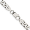 Lex & Lu Sterling Silver 7.25mm Pave Flat Figaro Chain Necklace or Bracelet- 3 - Lex & Lu