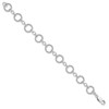 Lex & Lu Sterling Silver Twist Circle Link Bracelet 7.25'' - 2 - Lex & Lu