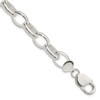 Lex & Lu Sterling Silver 10mm Rolo Bracelet 8.5'' - Lex & Lu