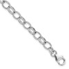 Lex & Lu Sterling Silver w/Rhodium Bracelet 7.5'' - Lex & Lu