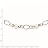 Lex & Lu Sterling Silver Freshwater Cultured Pearl Necklace 16'' LAL112136 - 4 - Lex & Lu