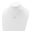 Lex & Lu Sterling Silver CZ Heart Necklace 18'' LAL112139 - 4 - Lex & Lu