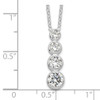 Lex & Lu Sterling Silver CZ Journey Necklace 18'' LAL112141 - 3 - Lex & Lu