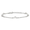 Lex & Lu Sterling Silver Polished Dolphin Anklet 9'' LAL112157 - 4 - Lex & Lu