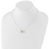 Lex & Lu Sterling Silver & Vermeil Polished Fancy Heart Necklace 18'' LAL112173 - 4 - Lex & Lu