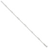 Lex & Lu Sterling Silver Polished Swirl Disc Anklet 9'' - 2 - Lex & Lu