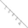 Lex & Lu Sterling Silver 10 Anklet 10'' LAL112192 - Lex & Lu